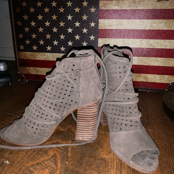 Very Volatile Peep Toe Booties - Picture 3 of 3